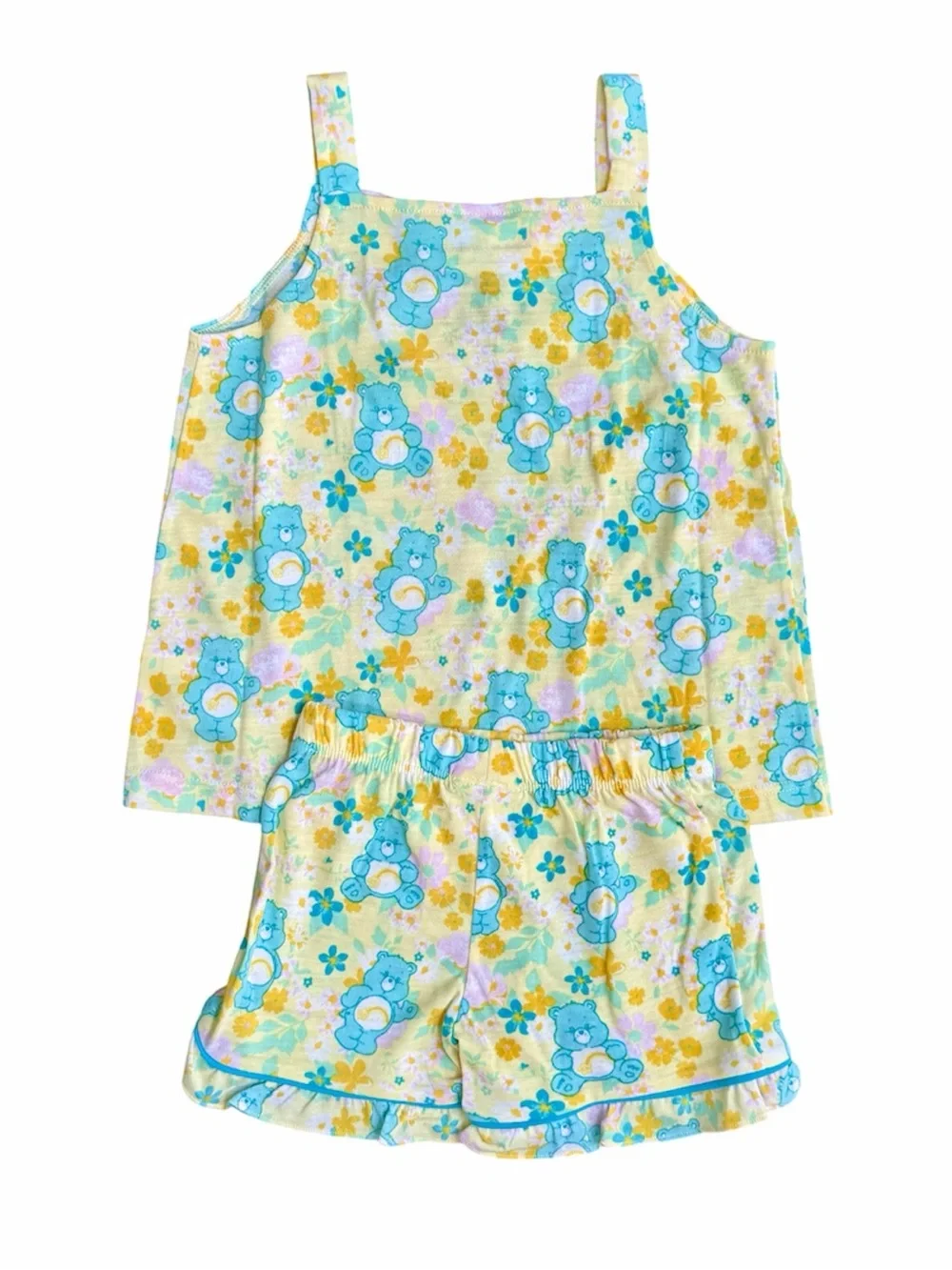 NWT Ruffle Butts Care Bears Bow Tank & Short Pajama Set 4T